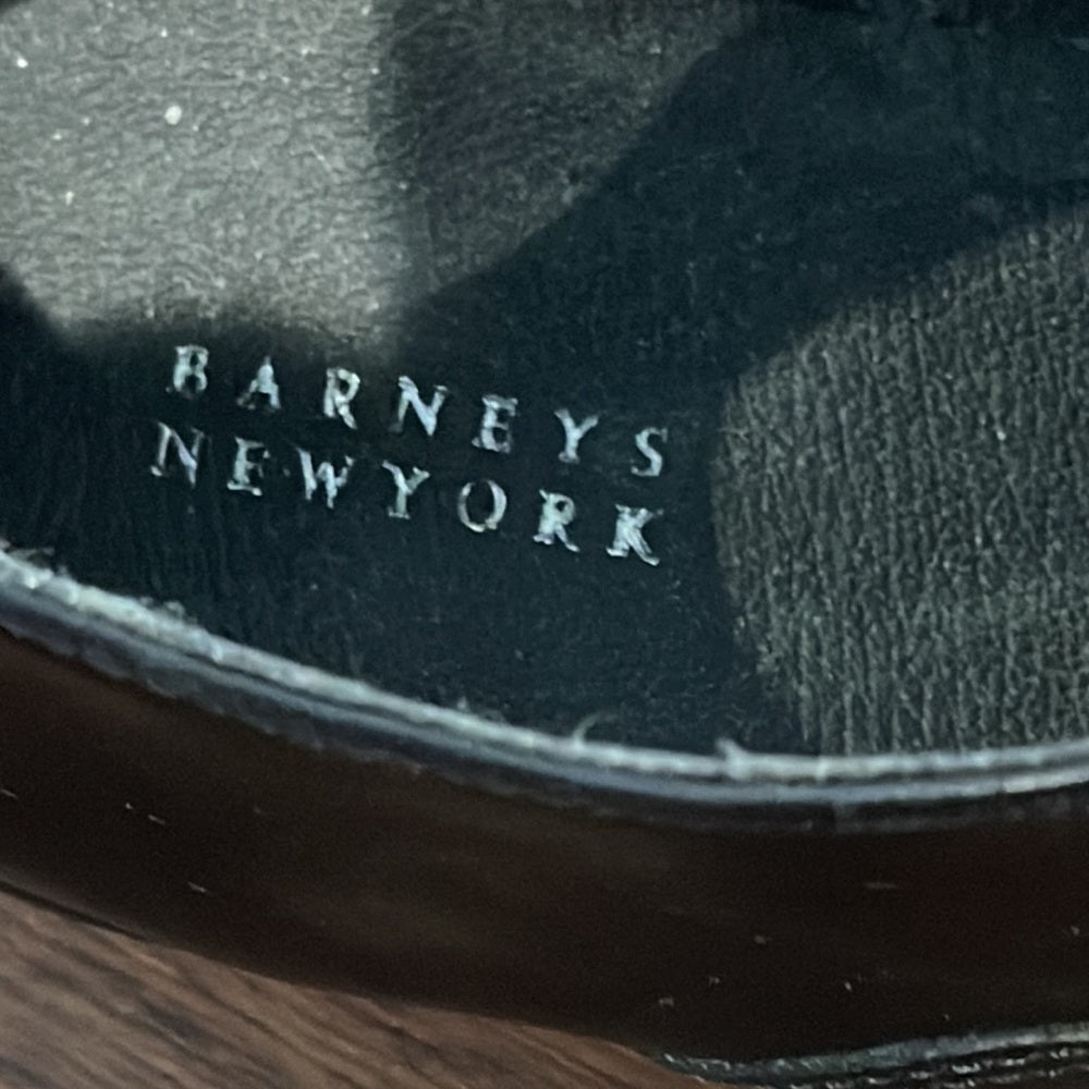 BARNEY’S New York Women’s Black Lace Up Loafers Size 38/8