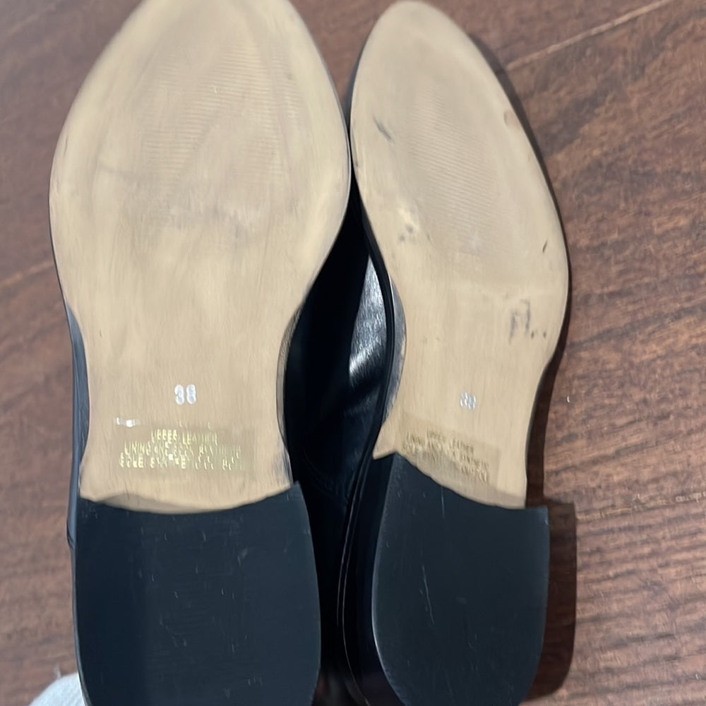 BARNEY’S New York Women’s Black Lace Up Loafers Size 38/8