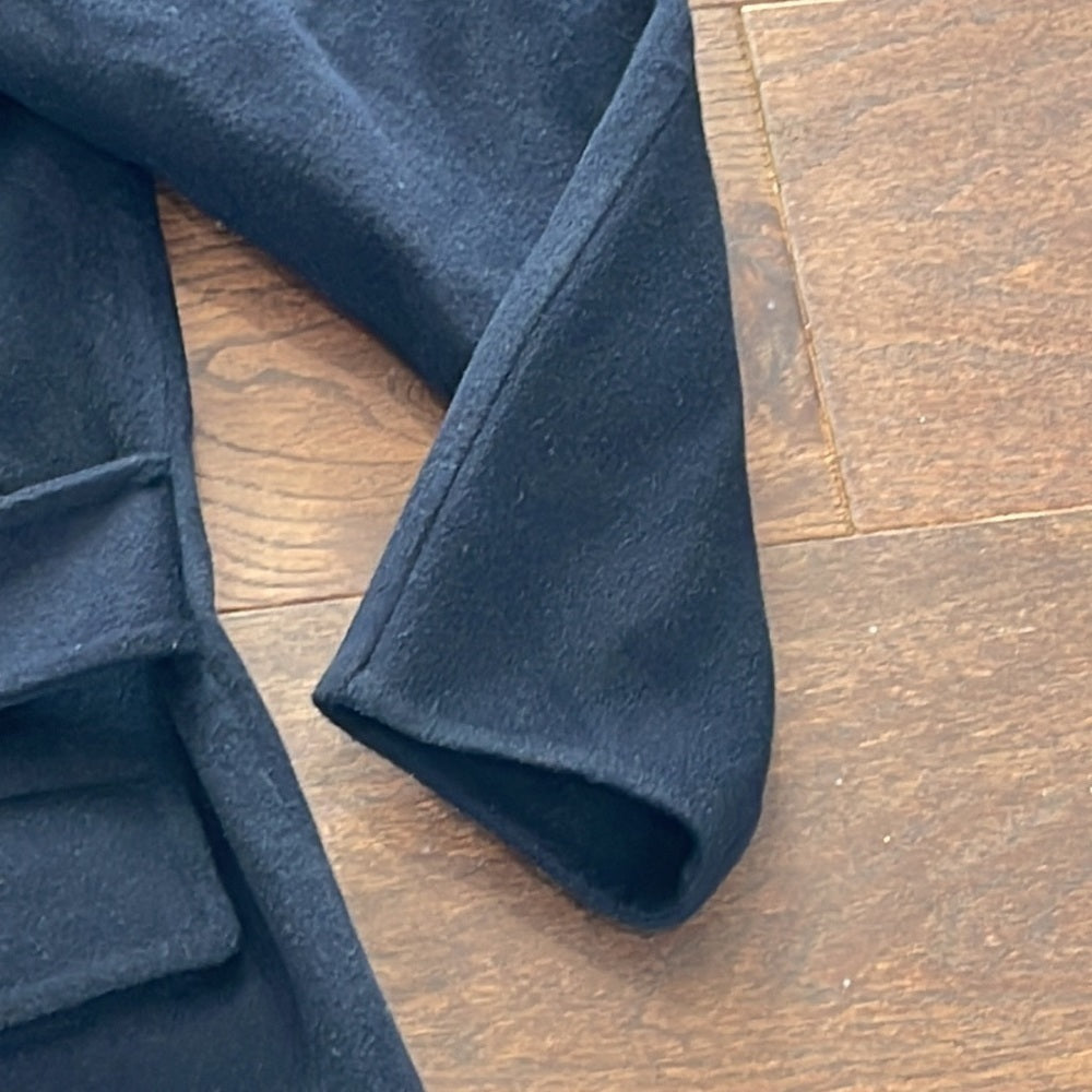 NWT UNIQLO X Jil Sander Women’s Navy Cashmere Blend Chester Coat Size Small
