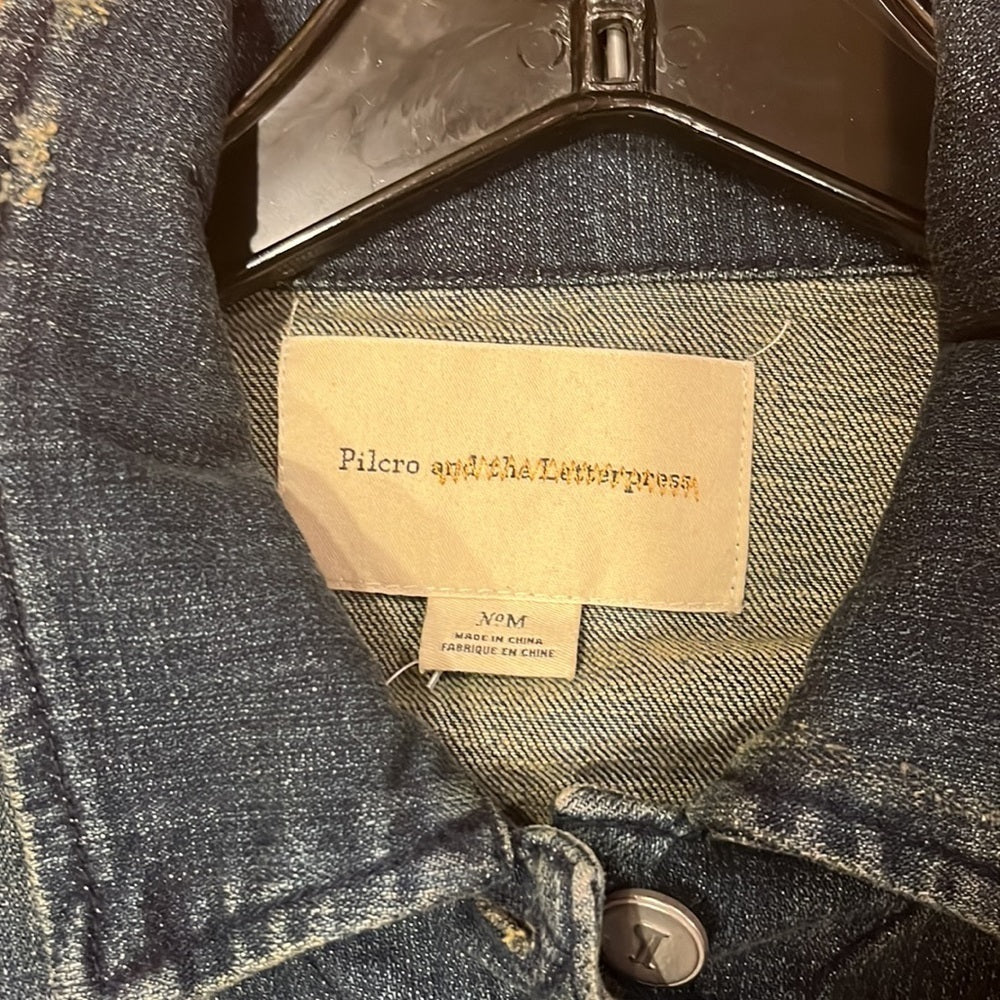 NWT Pilcro And The Letterpress-Anthropologie Woman’s Jean Jacket Size M