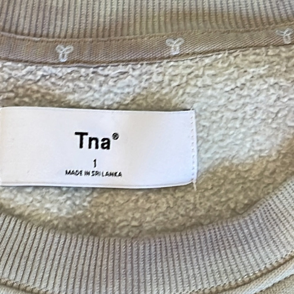 TNA Women’s Grey Tie Dye Cropped Sweatshirt Size 1/Small