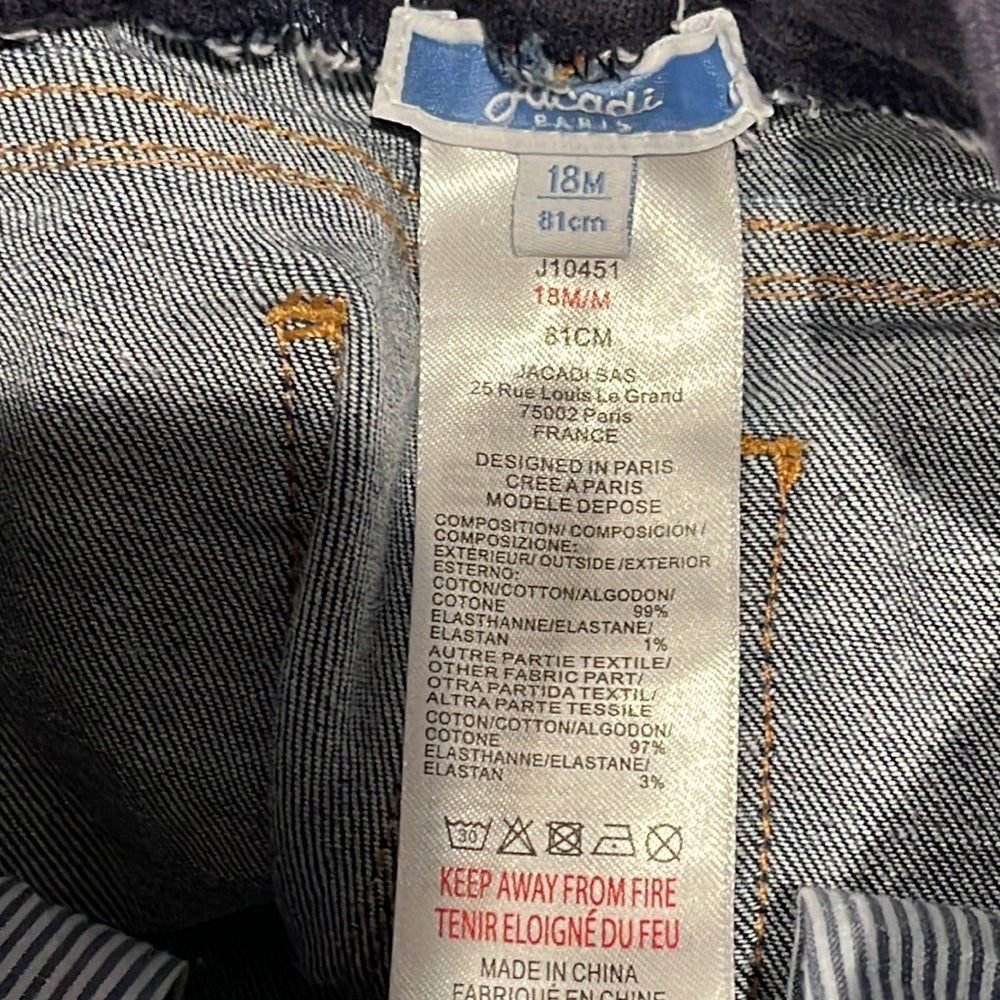 Jacadi Boys Blue Jeans Size 18 months