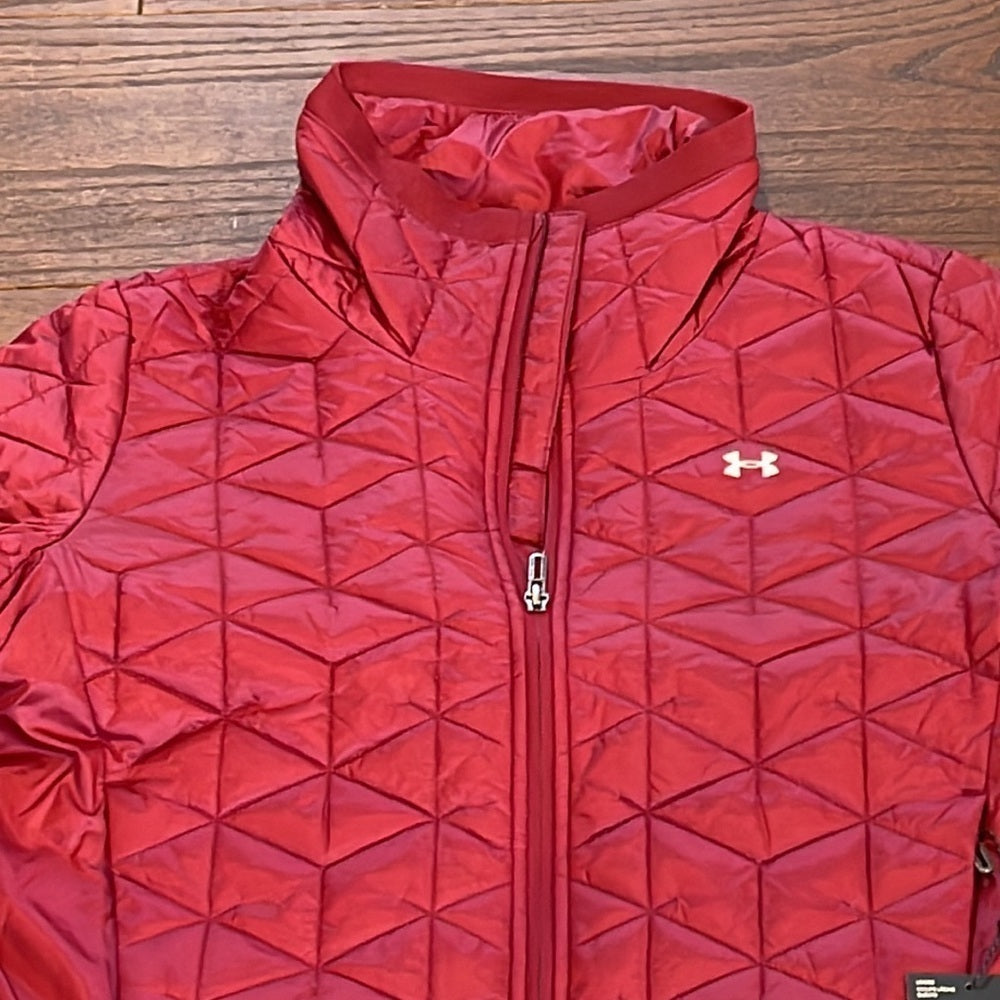 NWT UNDER Armour Red Women’s Lightweight Jacket Size Large