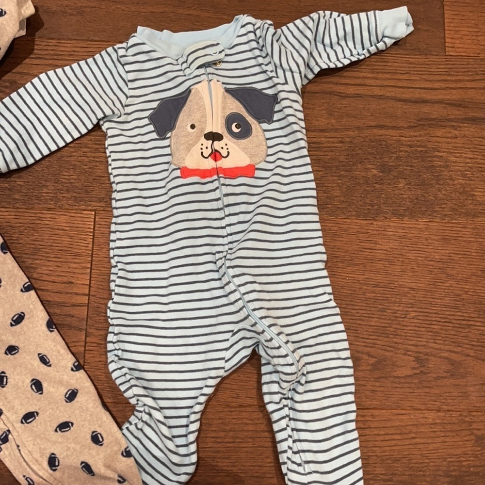 3 Boys Carter’s Pajamas Size 9 months