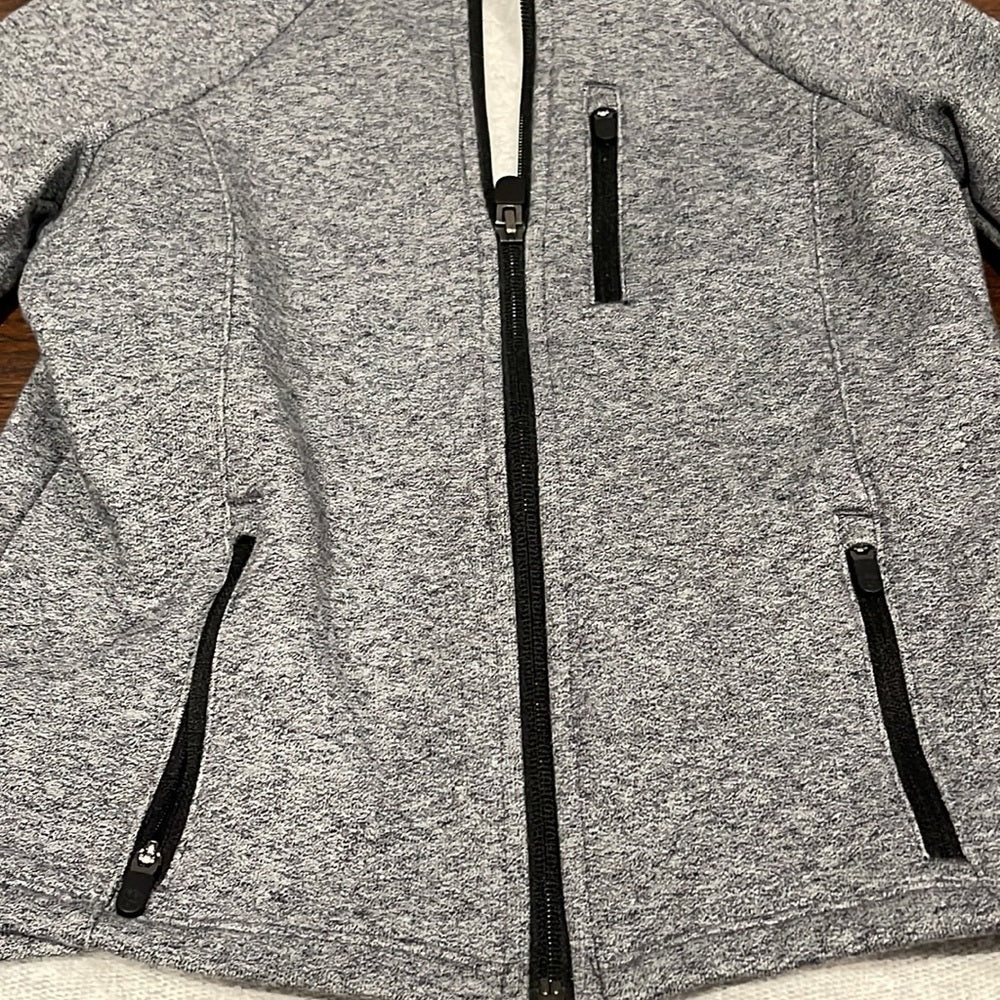 Zella Grey Girls Zip Up Sweatshirt Size Medium 8/10