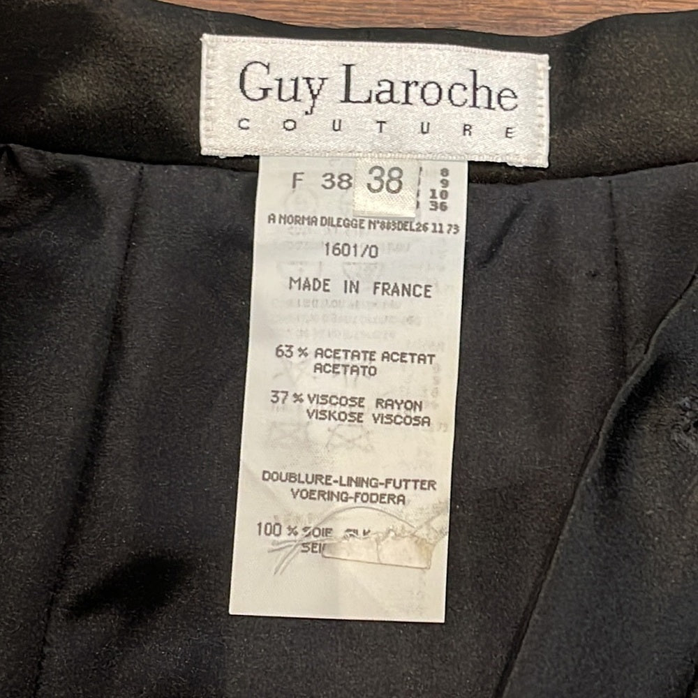 GUY Laroche Black Women’s Skirt Suit Size 38