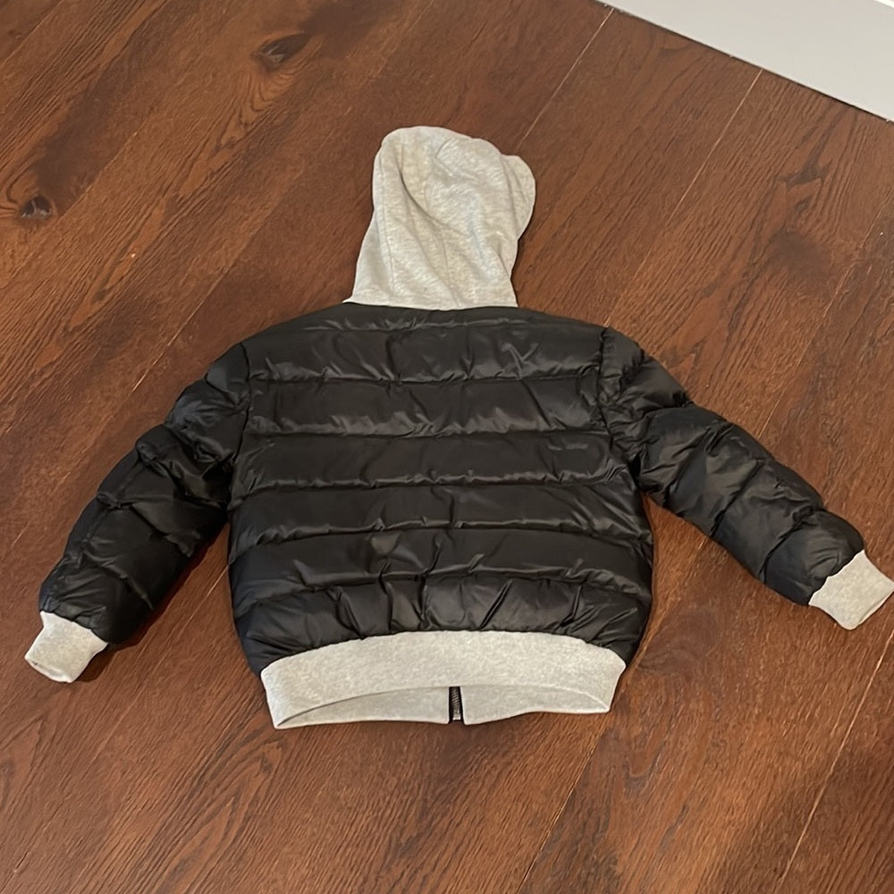 Burberry Black Puffer Reversible to Sweatshirt Size 6
