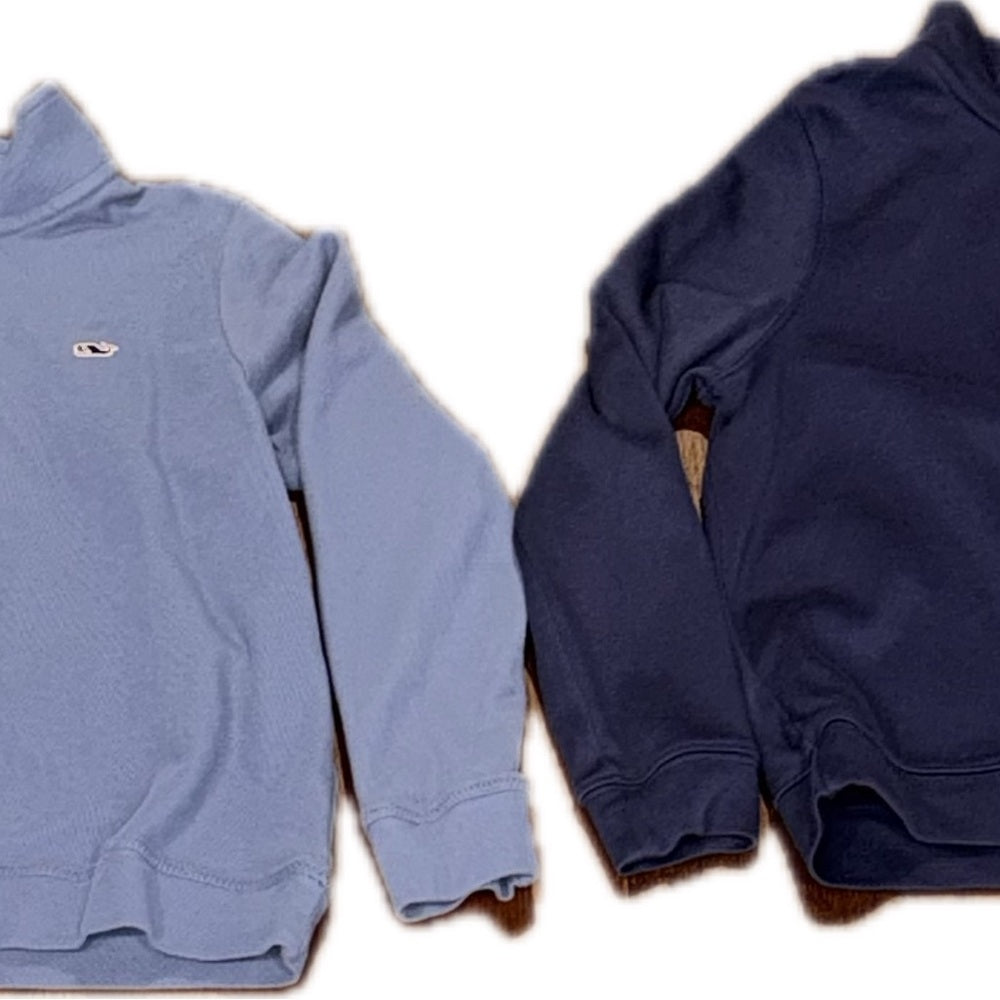 Vineyard Vines Quarter-Zip Pullovers in Blue Shades Size 7