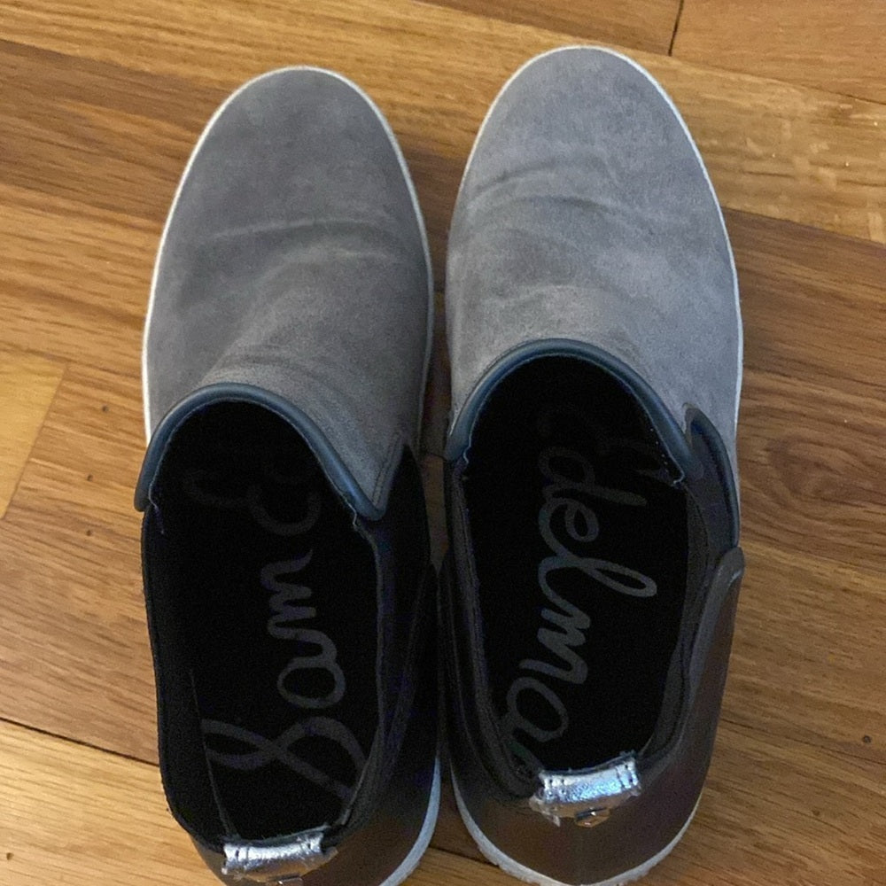 Sam Edelman Women’s Gray and Black Slip On Shoes Size 7.5