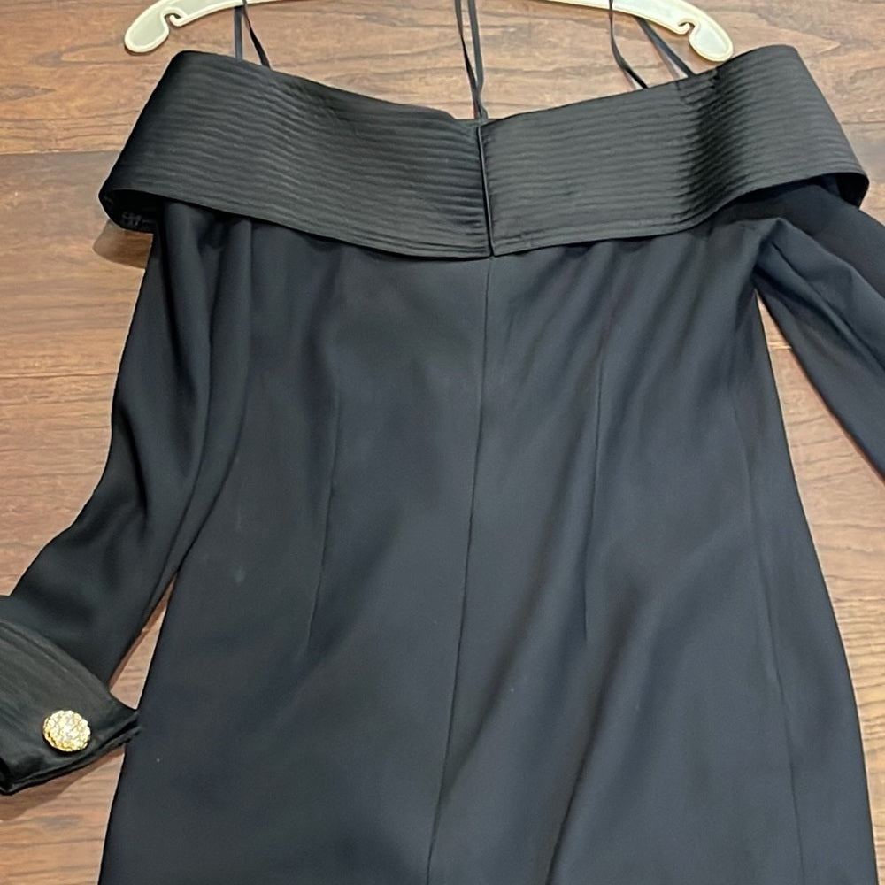 CACHE Women’s Black Off The Shoulder Dress Size 4