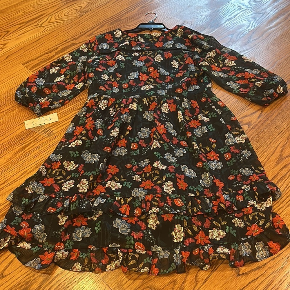 NWT Nanette Lepore Woman’s Berry Multicolored Print Dress Size 12