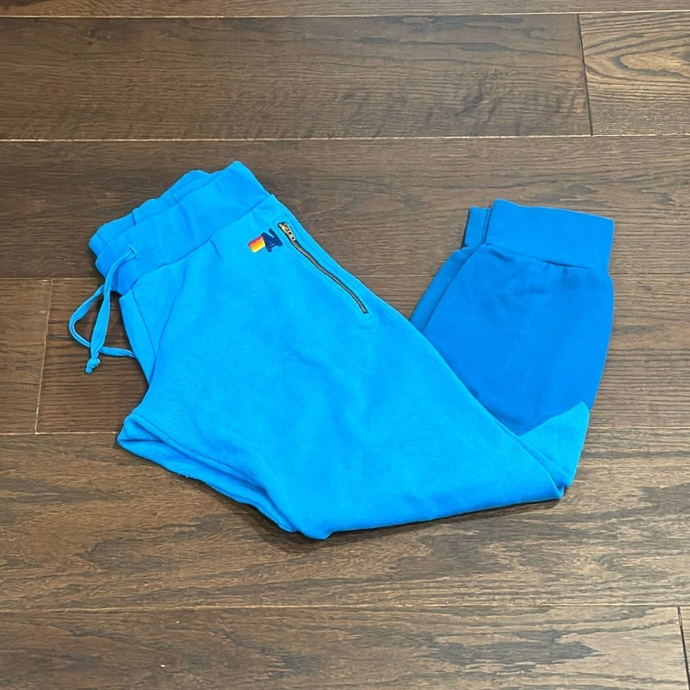 Aviator Nation Women’s Blue Two Tone Sweatpants Size Medium