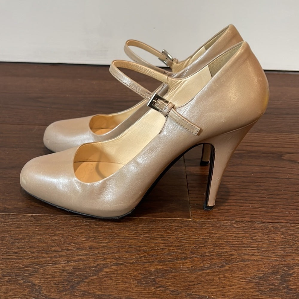 Prada Women’s Nude Mary Jane Pumps Size 37.5