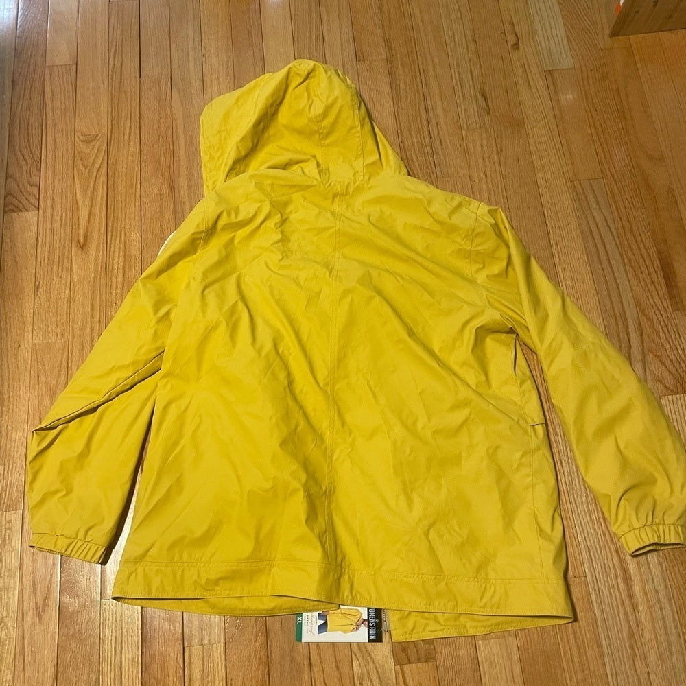 NWT Weather Proof Vintage Yellow Rain Jacket Size XL