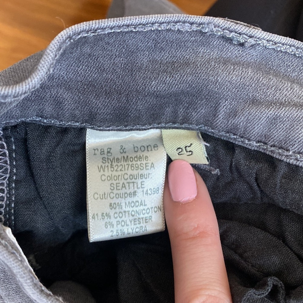 Rag & Bone Women’s Grey Skinny Jeans Size 25