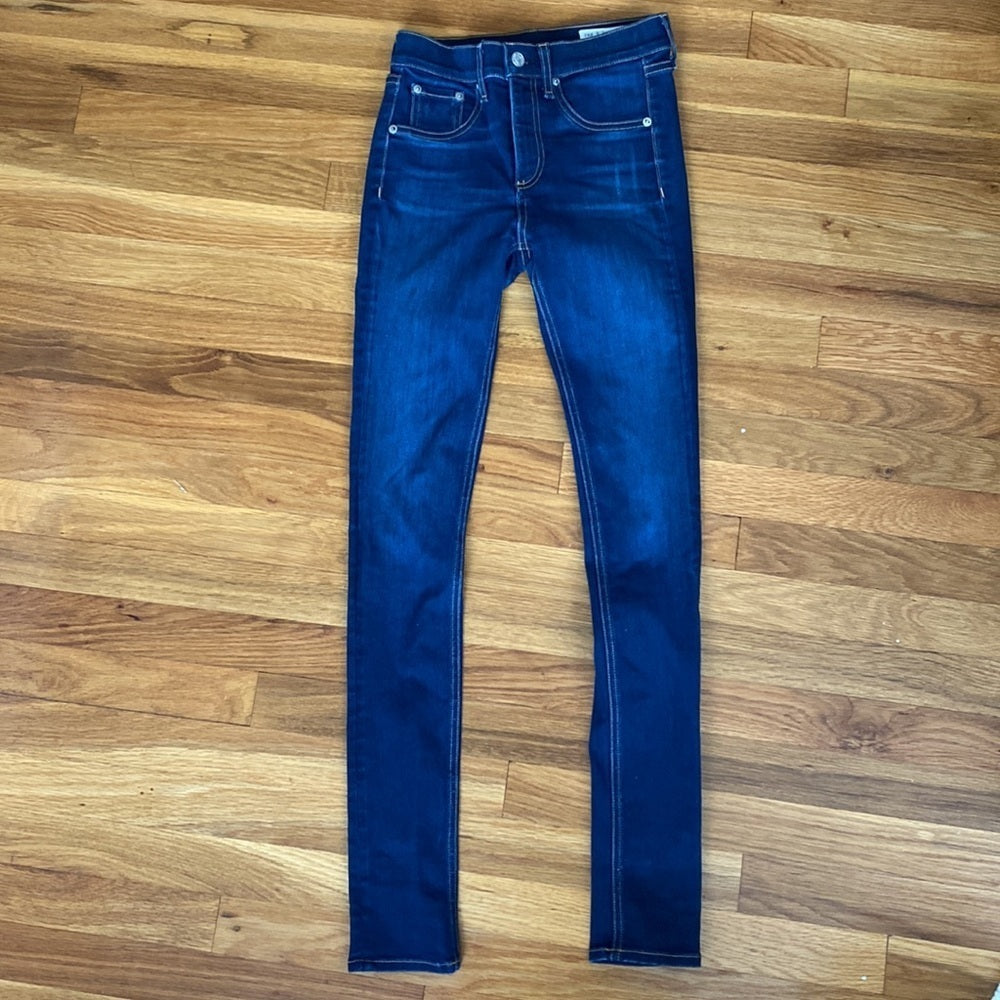 Rag & Bone Women’s Blue High Rise Skinny Jeans Size 24