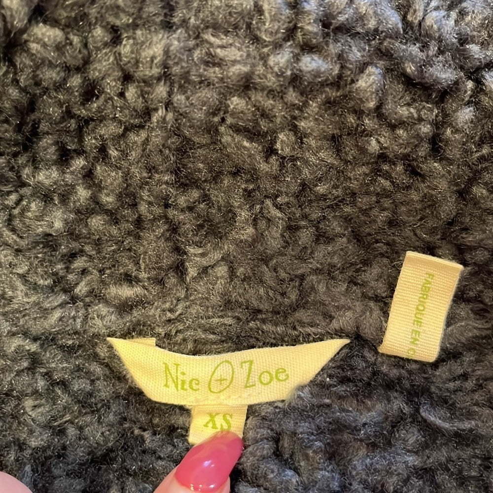 Nic + Zoe Woman’s Black Fur Lined Jacket Size XS