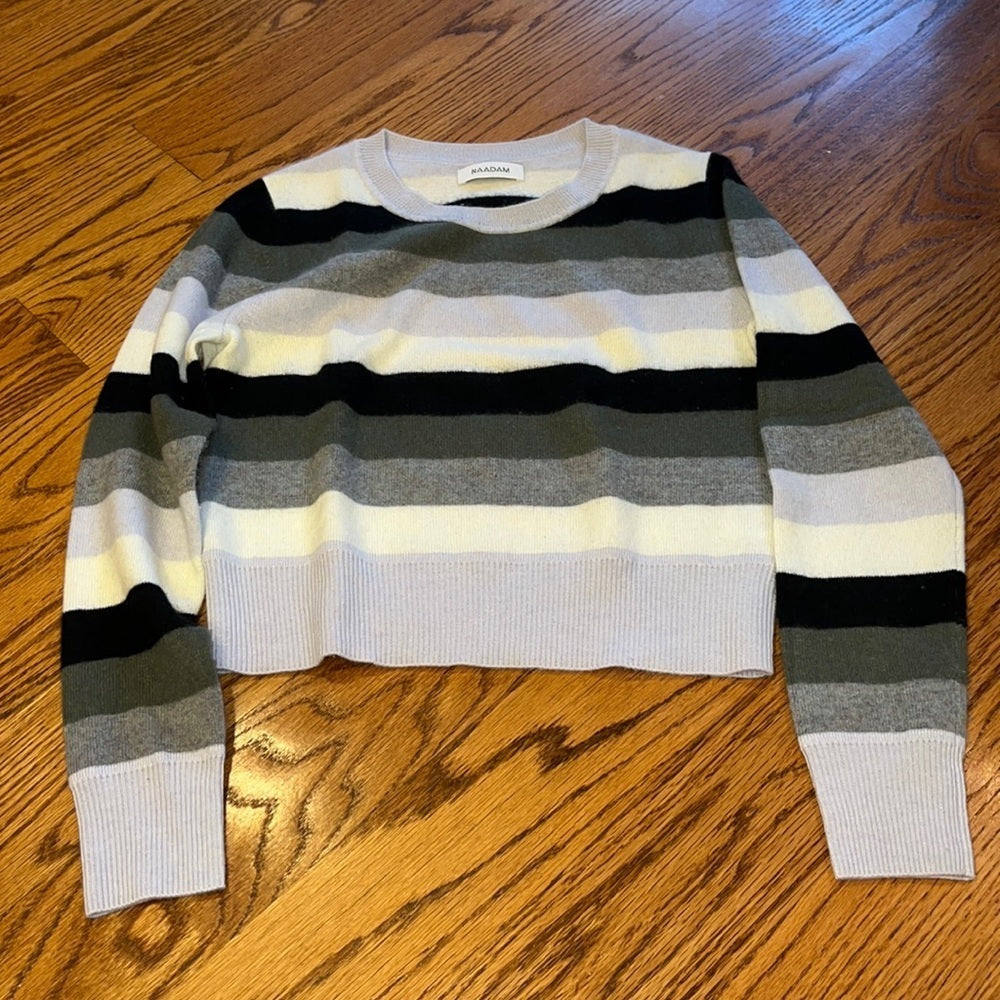 Naadam Woman’s Cashmere Striped Sweater Size XS