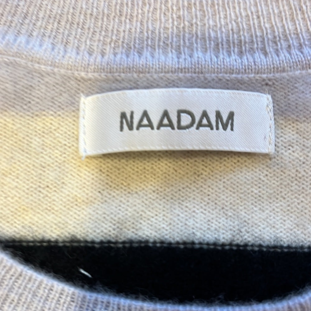 Naadam Woman’s Cashmere Striped Sweater Size XS