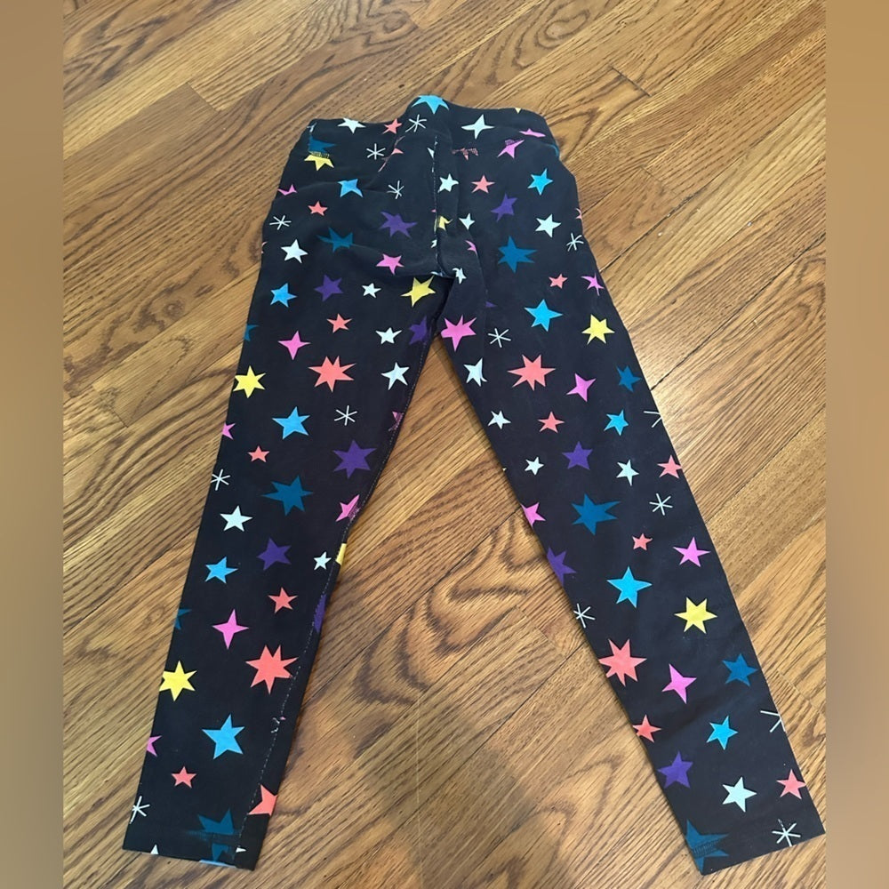 HANNA Andersson Girls Star Print Leggings Size 6-7