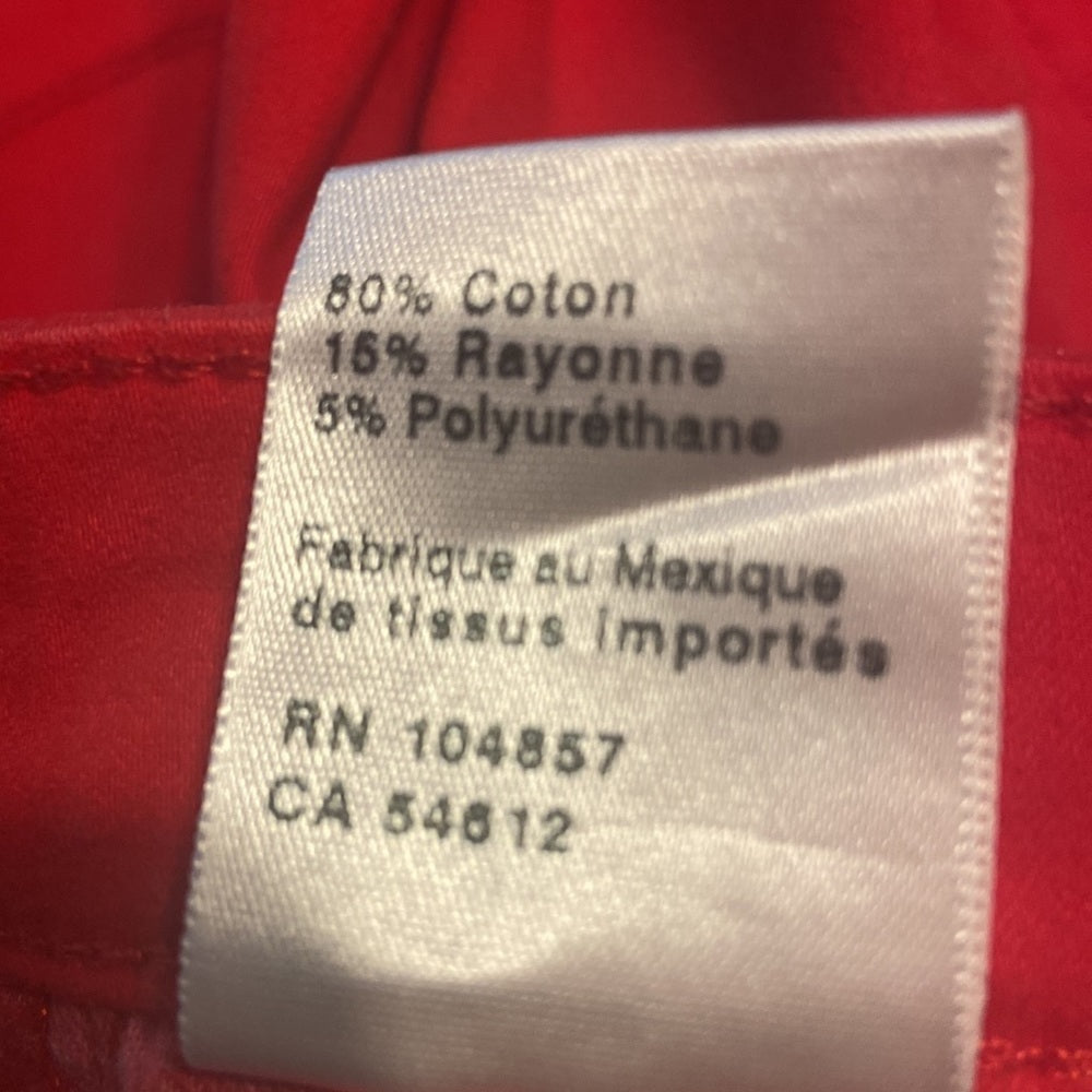 Women’s Adriano Goldschmied (AG) jeans. Red. Size 24R