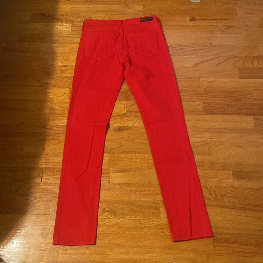 Women’s Adriano Goldschmied (AG) jeans. Red. Size 24R