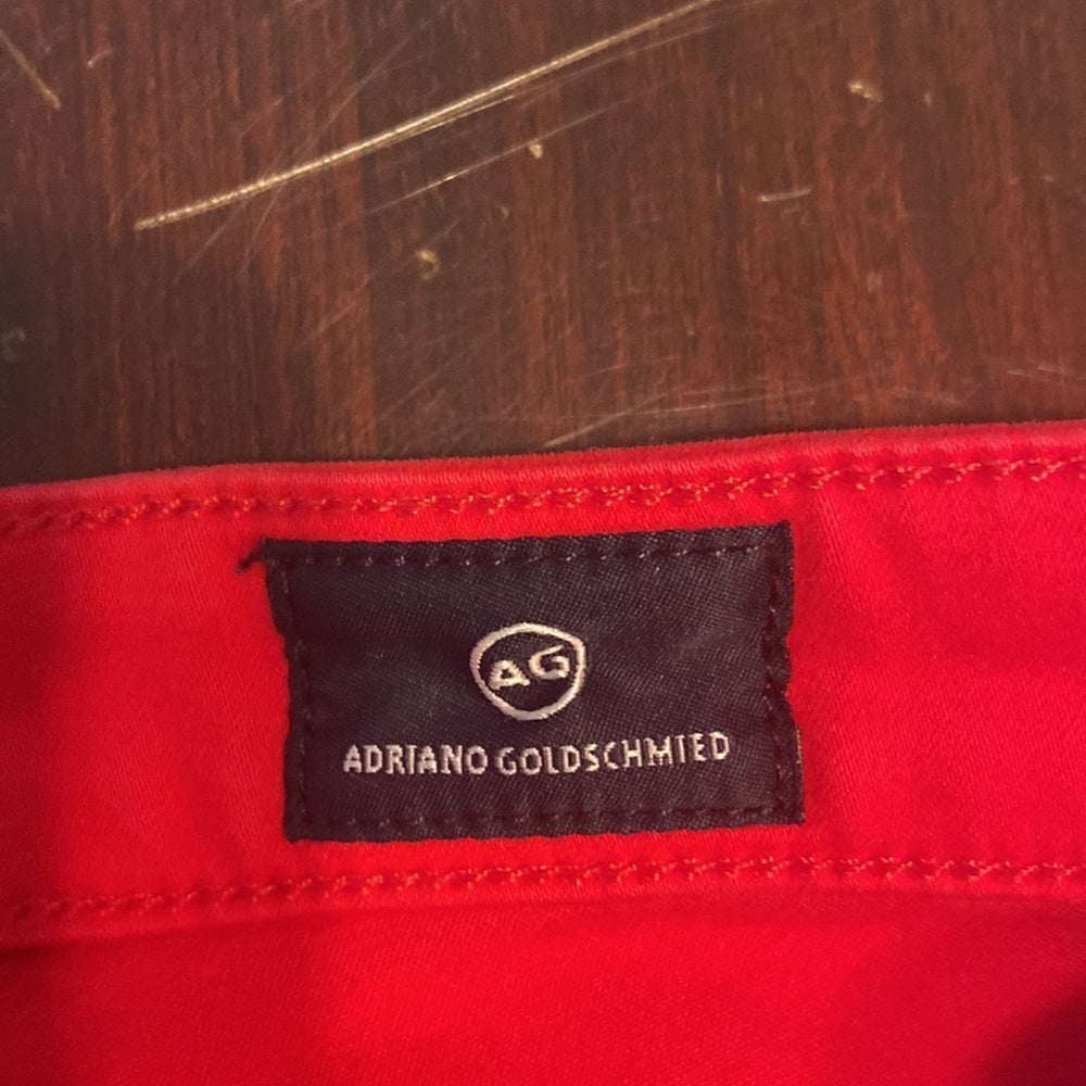 Women’s Adriano Goldschmied (AG) jeans. Red. Size 24R