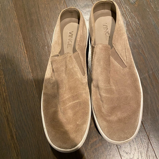 Vince Women’s Slip On Sneakers Tan Suede Size 7.5