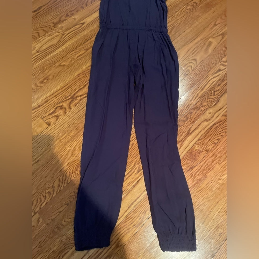 ARMANI Junior Girls Dark Purple Jump Suit Size 14