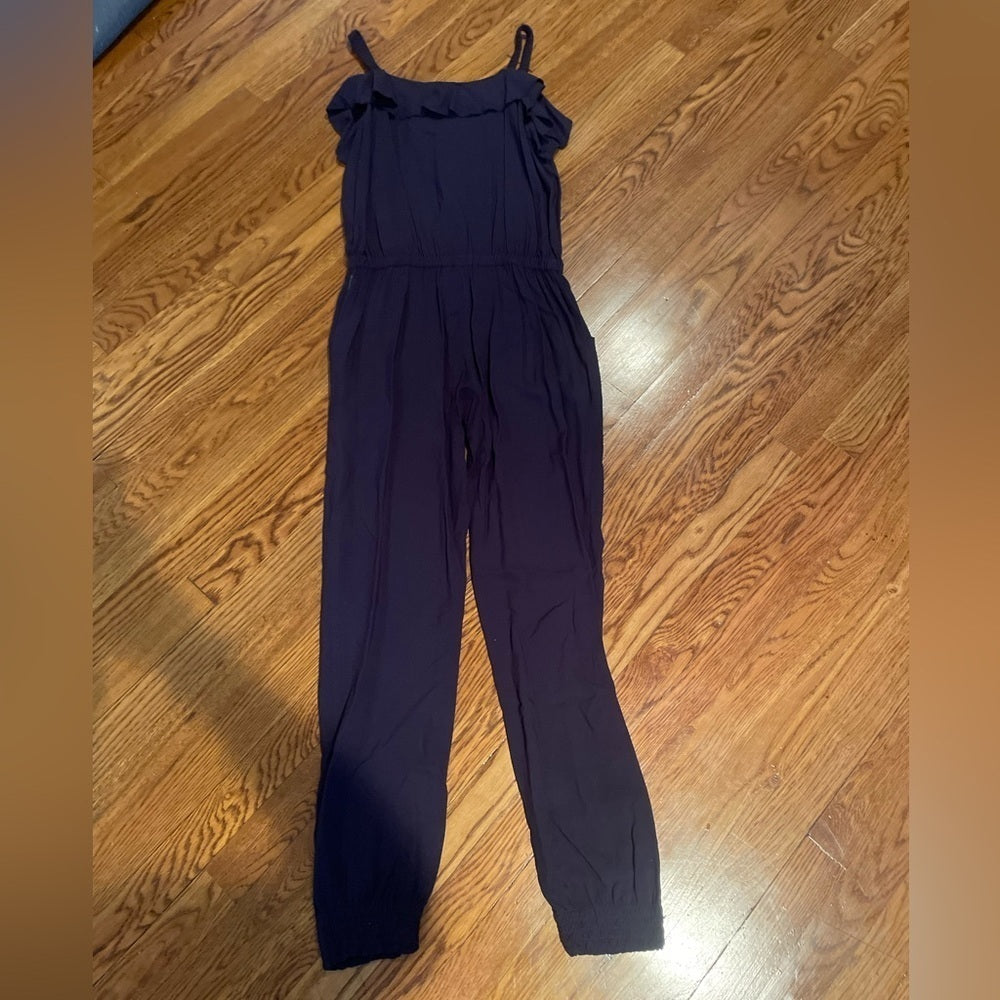 ARMANI Junior Girls Dark Purple Jump Suit Size 14