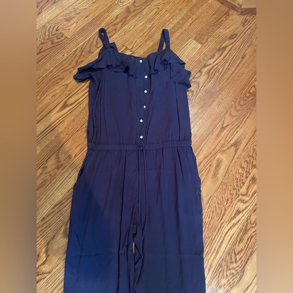 ARMANI Junior Girls Dark Purple Jump Suit Size 14