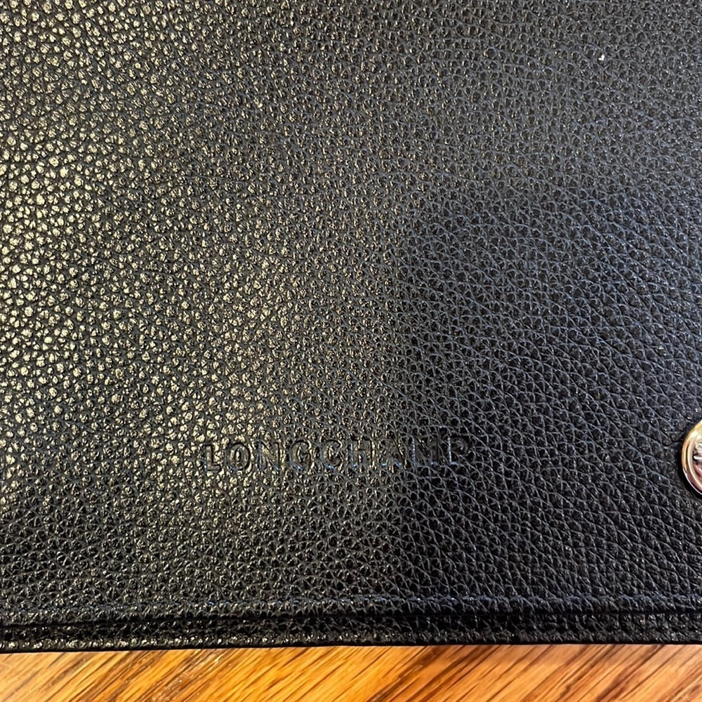 Longchamp Woman’s Black Bag With Silver Chain