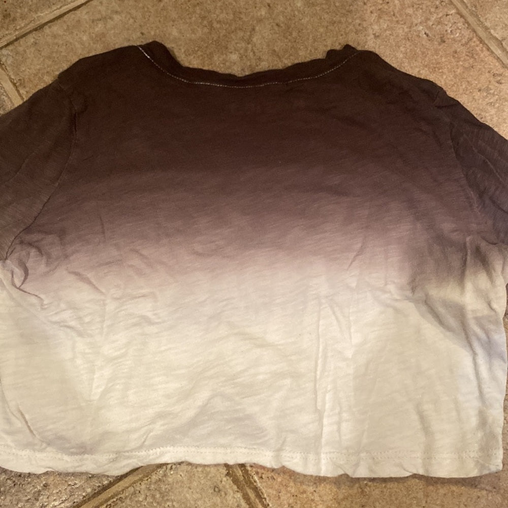 KatieJ NYC kids gray and white ombre long sleeve top size small