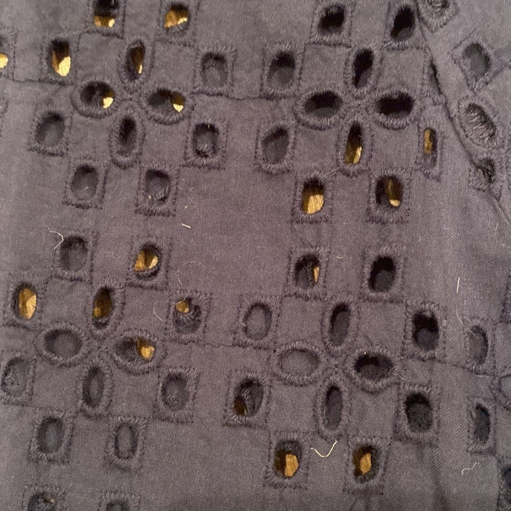 Madewell Women’s Navy Top with Design Size Small