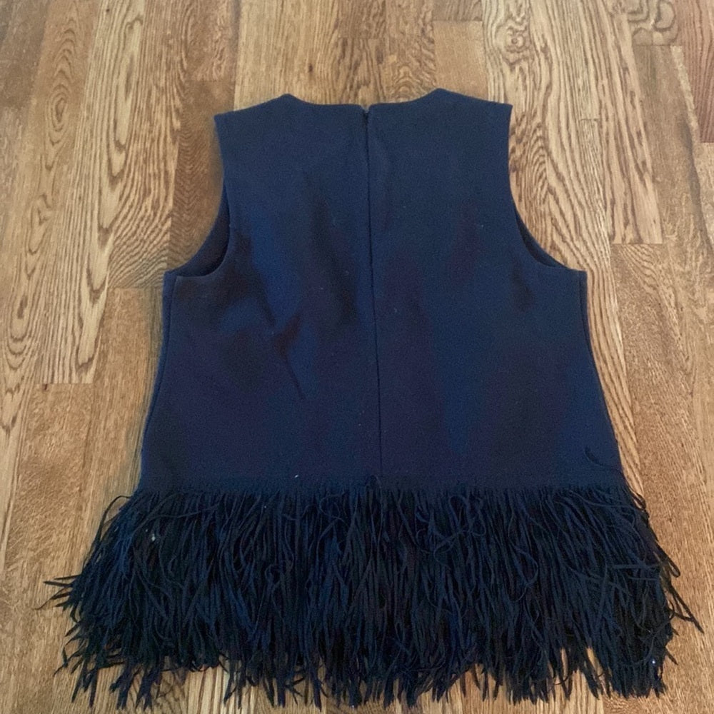 J.Crew Women’s Sleeveless Top with Fringe Size Small