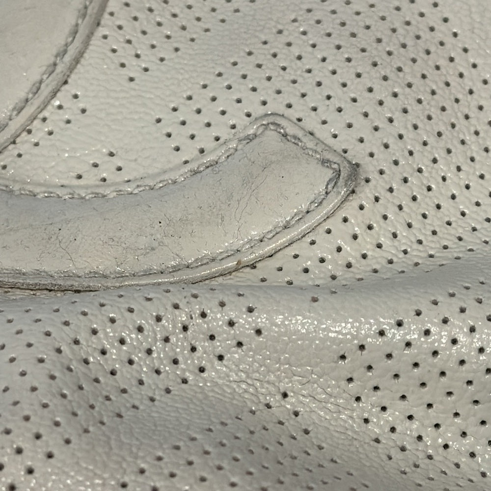 Chanel Off-White Perforated Leather CC Tote