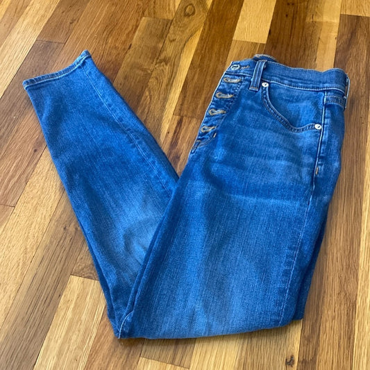 Veronica Beard Women’s Debbie Blue Skinny High Rise Jeans Size 27