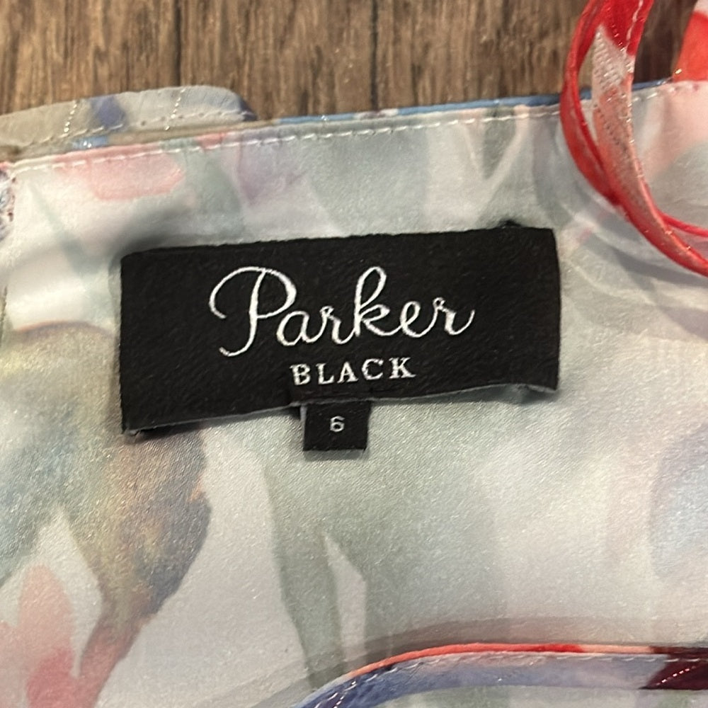Parker Black Woman’s Floral Dress Size 6