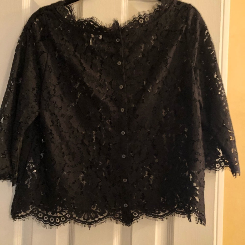 Joie Lace Top - Black Size Medium