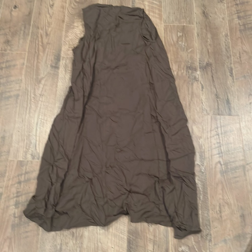 NWT Leith Woman’s Dark Green Sleeveless Cardigan Size Small