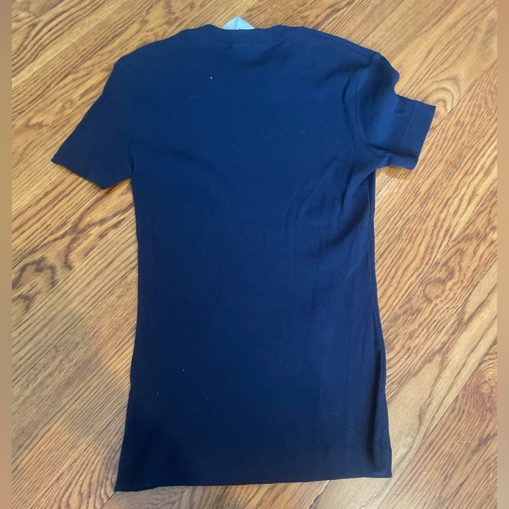 Jill Sander Navy Blue Short Sleeve Shirt