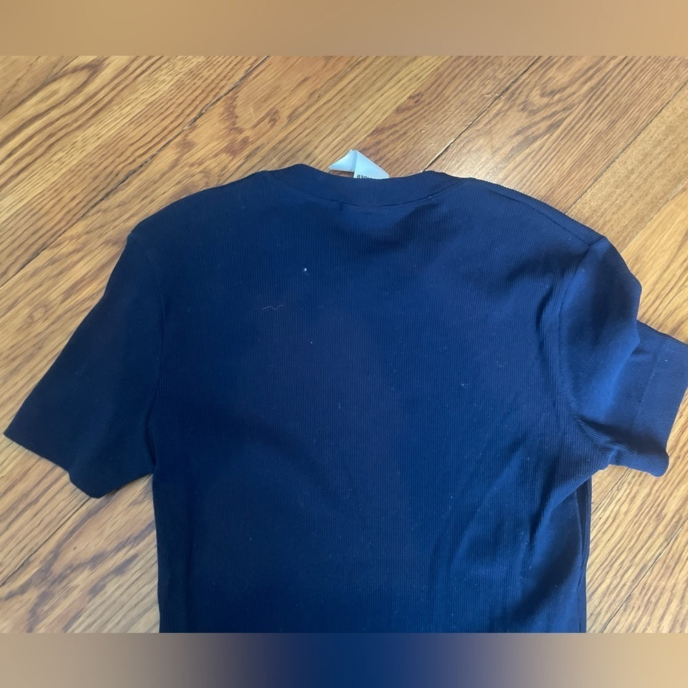 Jill Sander Navy Blue Short Sleeve Shirt