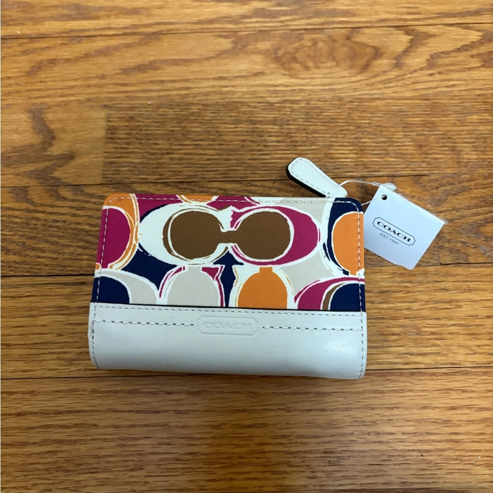 Coach Women’s Multicolor Purse and Matching Wallet