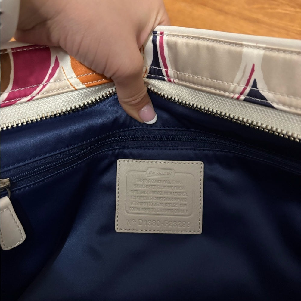 Coach Women’s Multicolor Purse and Matching Wallet