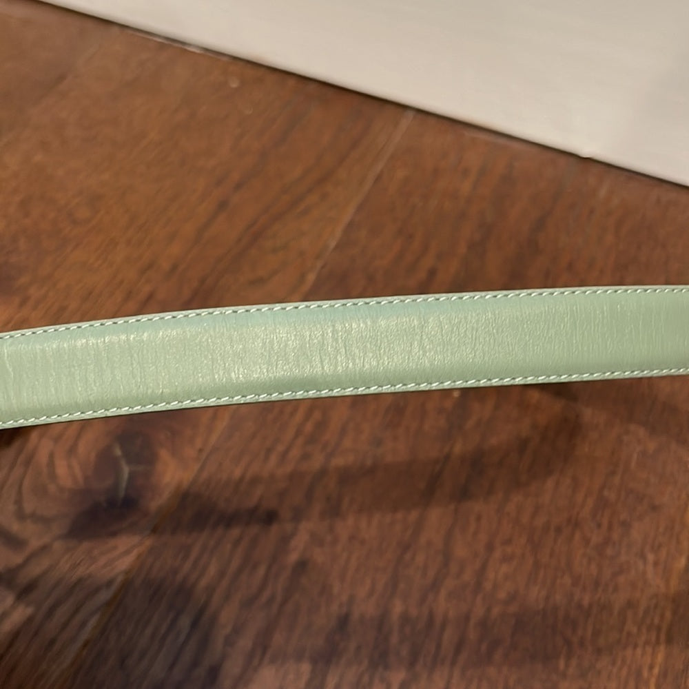 Giorgio Armani Size 42 Women’s Green Leather Belt