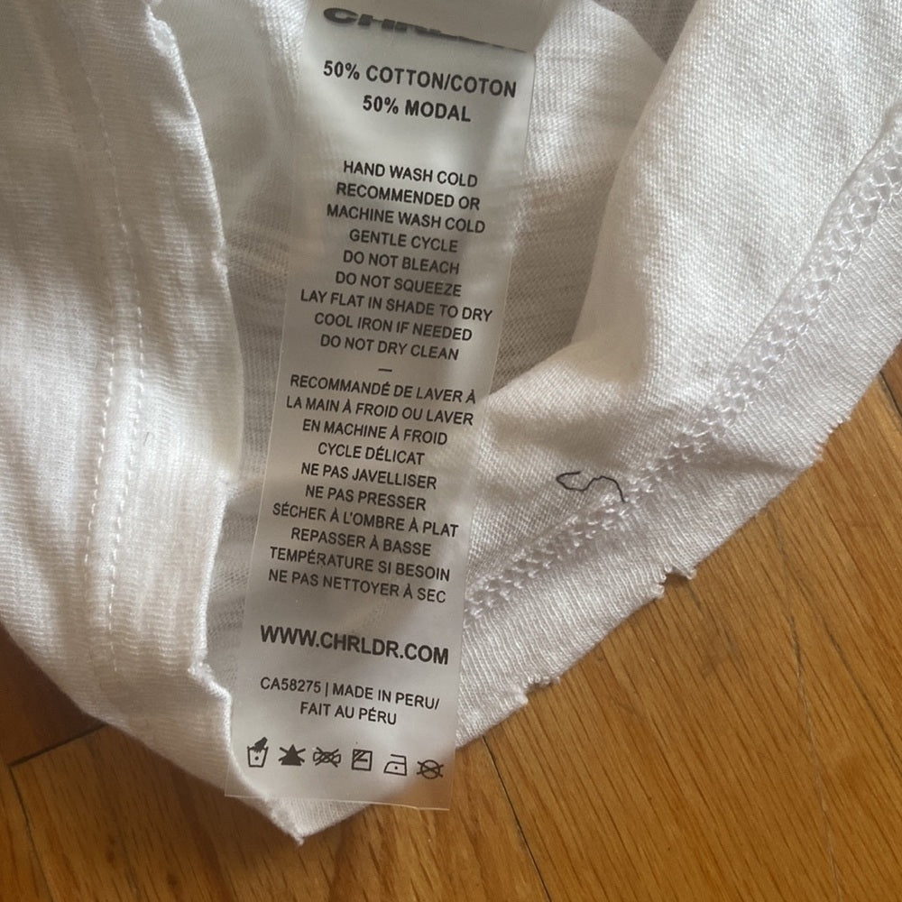 NWT Women’s Chrldr t shirt. White. Size S