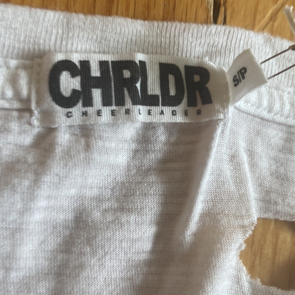NWT Women’s Chrldr t shirt. White. Size S