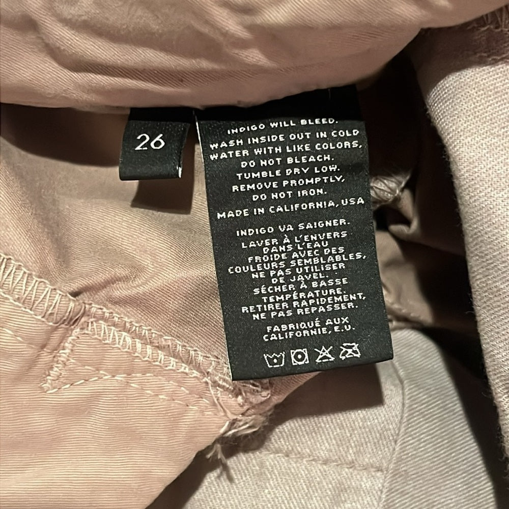 NWT J Brand Women’s Inez Low-Rise Slim Fit Chino Jeans Size 26