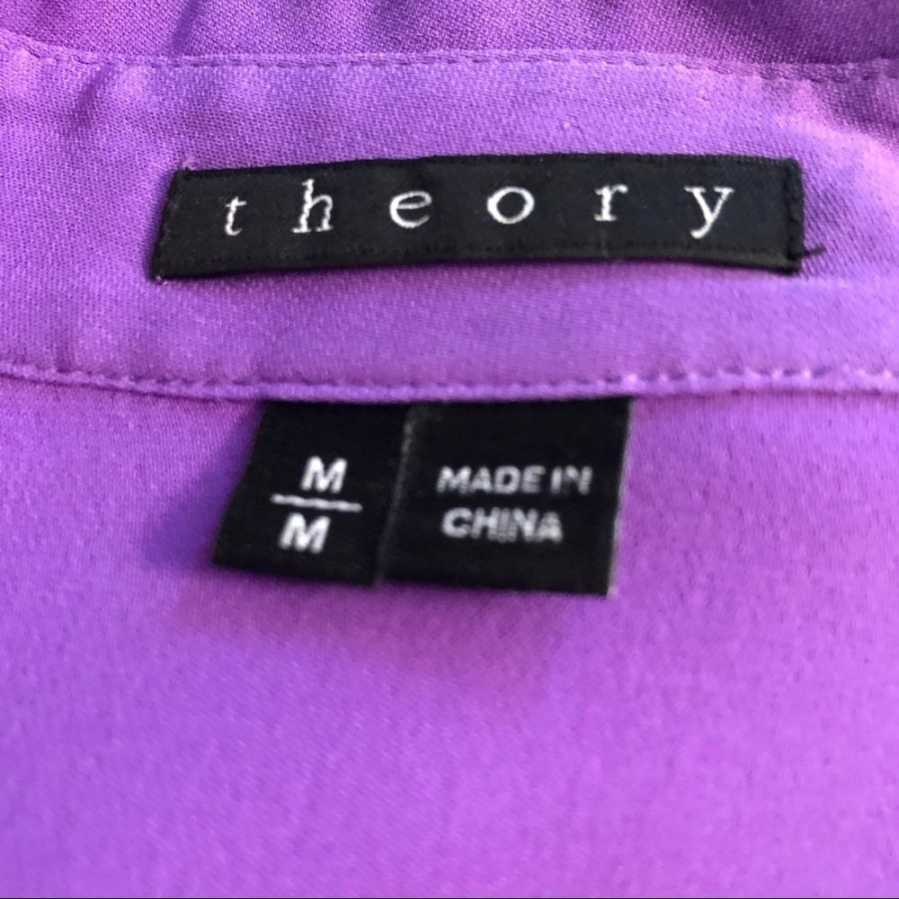 Theory Button Down Tank Top Size Medium