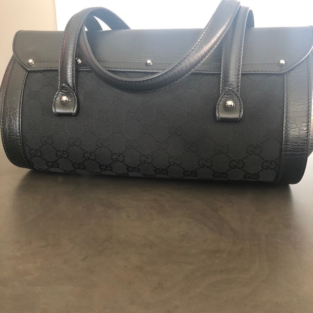Gucci Bamboo Bullet Bag GG Canvas Medium